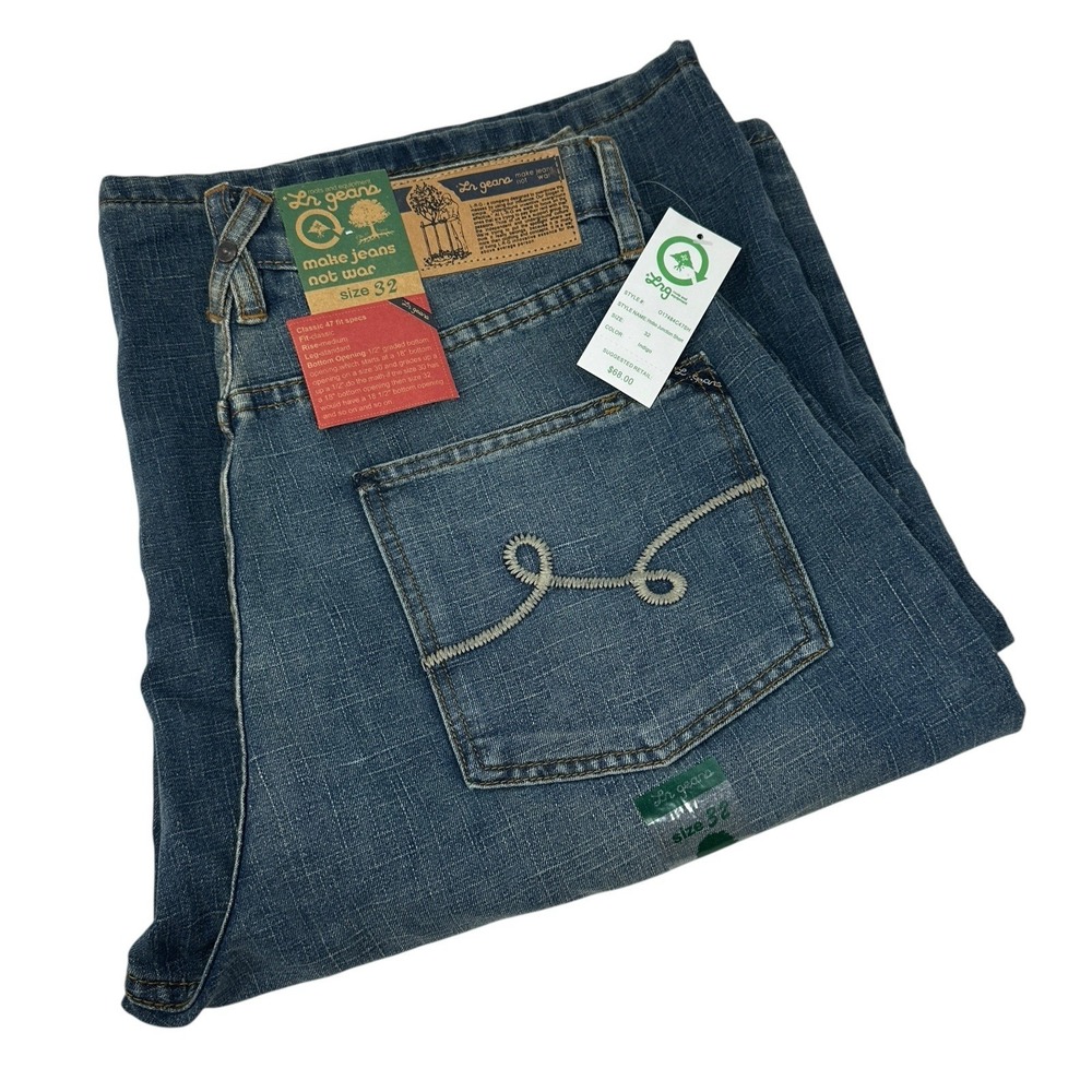 LRG Lifted Research Group Make Jeans Not War Jean Shorts Embroidered NWTβ 32